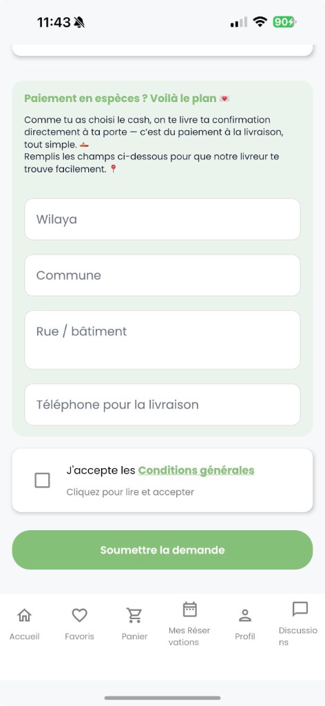 Paiement en esp&egrave;ces